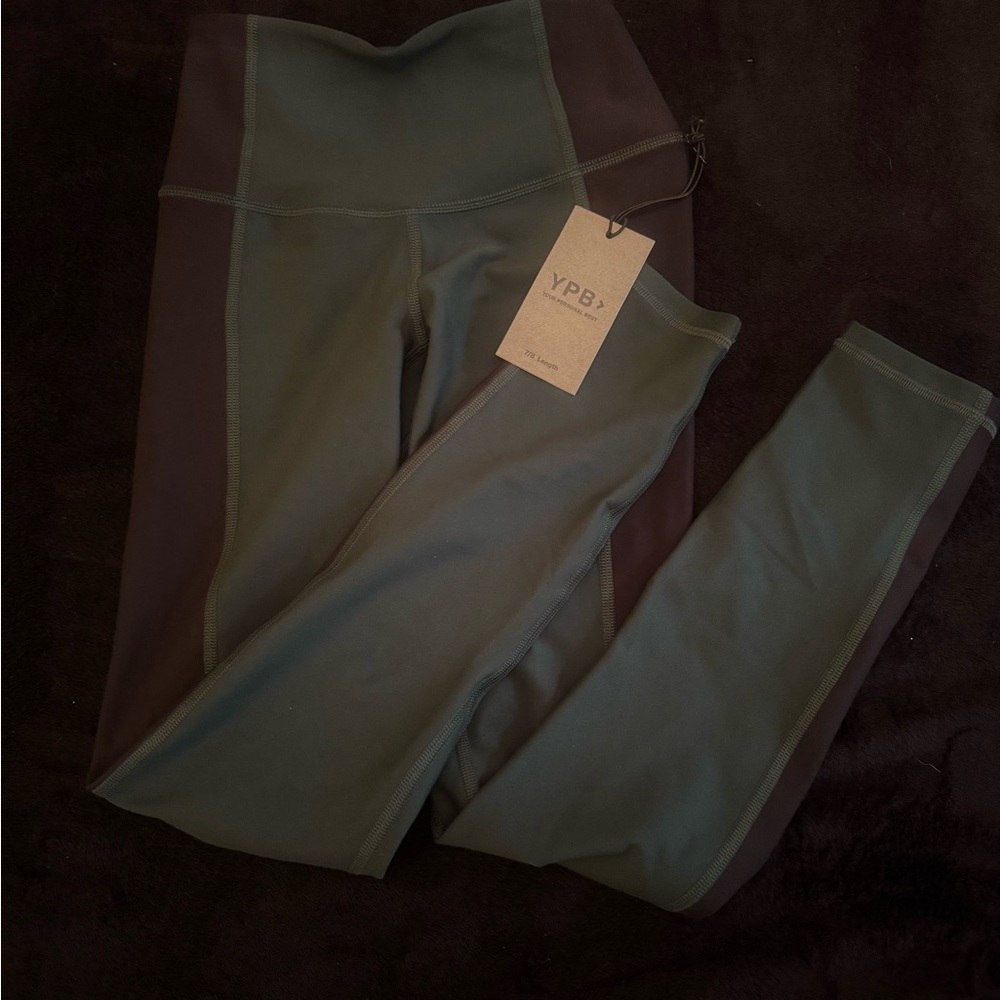 YPB Green and Black Leggings